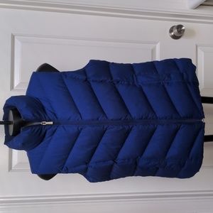 LANDS' END Blue Down Vest-S